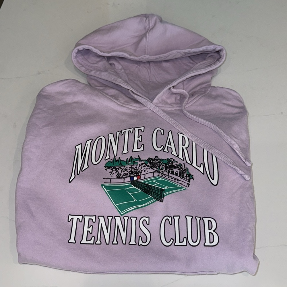Firstport Monte Carlo tennis club purple hoodie